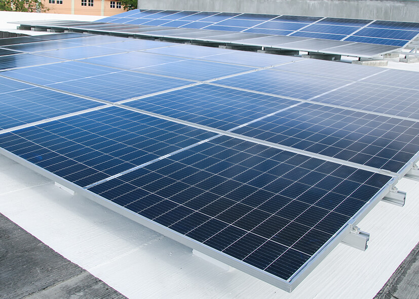 Solar house illustration